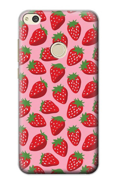 S3719 Strawberry Pattern Case Cover Custodia per Huawei P8 Lite (2017)