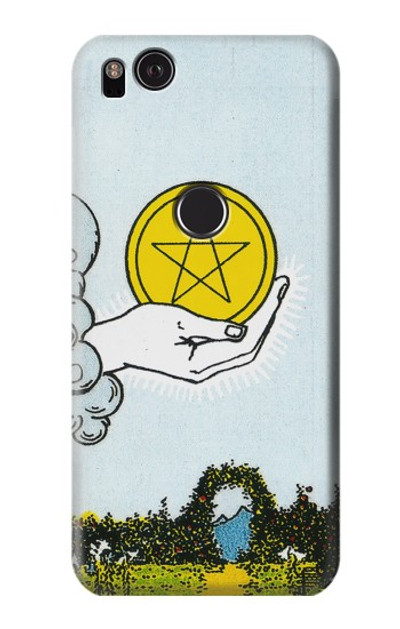 S3722 Tarot Card Ace of Pentacles Coins Case Cover Custodia per Google Pixel 2