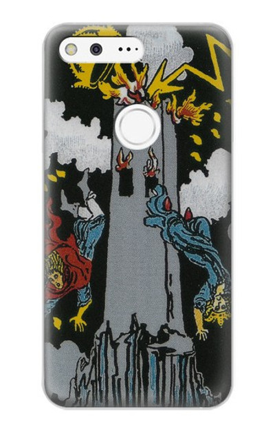 S3745 Tarot Card The Tower Case Cover Custodia per Google Pixel XL