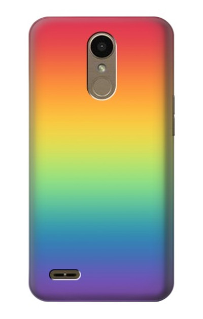 S3698 LGBT Gradient Pride Flag Case Cover Custodia per LG K10 (2018), LG K30