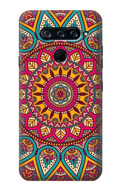 S3694 Hippie Art Pattern Case Cover Custodia per LG V40, LG V40 ThinQ