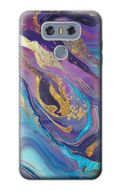 S3676 Colorful Abstract Marble Stone Case Cover Custodia per LG G6
