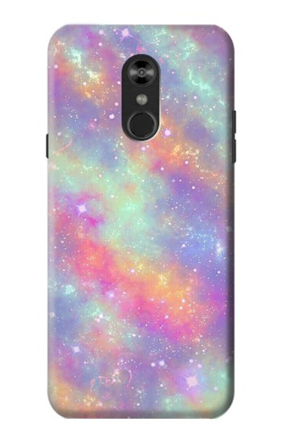 S3706 Pastel Rainbow Galaxy Pink Sky Case Cover Custodia per LG Q Stylo 4, LG Q Stylus