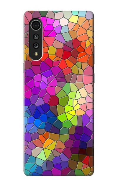 S3677 Colorful Brick Mosaics Case Cover Custodia per LG Velvet