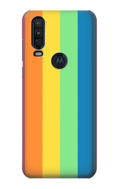 S3699 LGBT Pride Case Cover Custodia per Motorola One Action (Moto P40 Power)