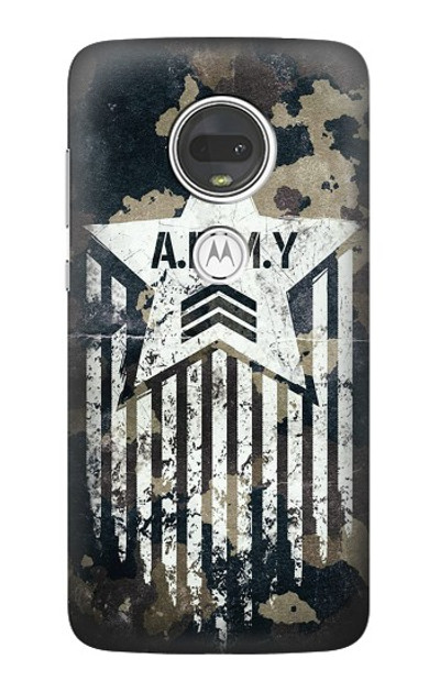 S3666 Army Camo Camouflage Case Cover Custodia per Motorola Moto G7, Moto G7 Plus