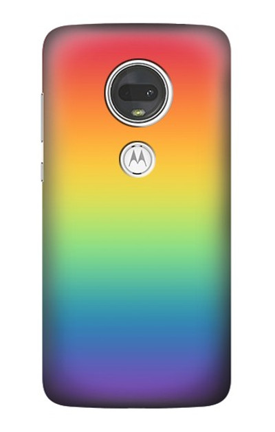 S3698 LGBT Gradient Pride Flag Case Cover Custodia per Motorola Moto G7, Moto G7 Plus