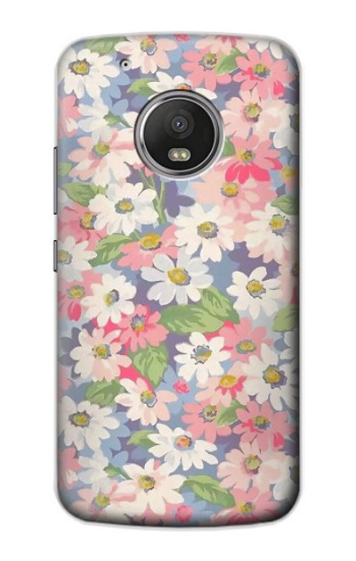 S3688 Floral Flower Art Pattern Case Cover Custodia per Motorola Moto G5 Plus
