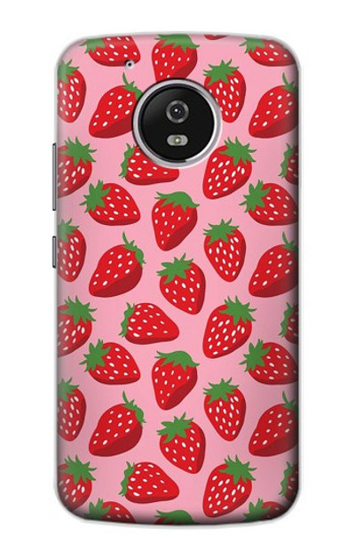 S3719 Strawberry Pattern Case Cover Custodia per Motorola Moto G5