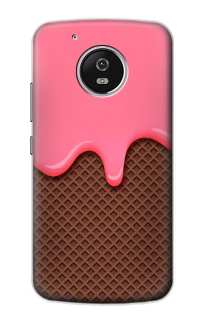 S3754 Strawberry Ice Cream Cone Case Cover Custodia per Motorola Moto G5