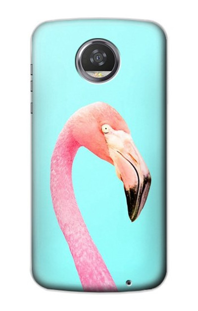S3708 Pink Flamingo Case Cover Custodia per Motorola Moto Z2 Play, Z2 Force