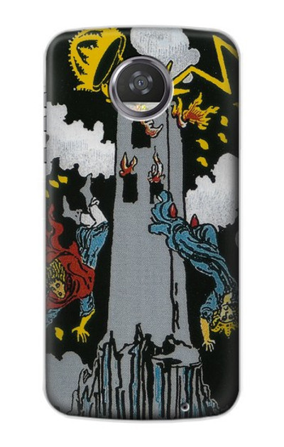 S3745 Tarot Card The Tower Case Cover Custodia per Motorola Moto Z2 Play, Z2 Force