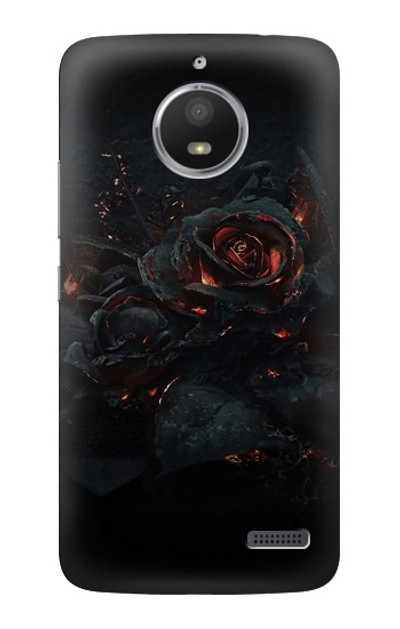 S3672 Burned Rose Case Cover Custodia per Motorola Moto E4