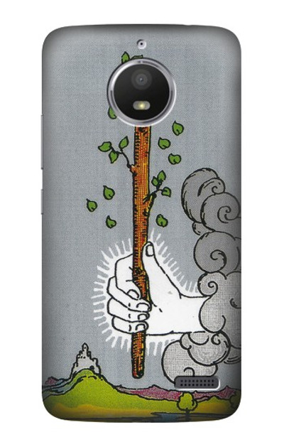 S3723 Tarot Card Age of Wands Case Cover Custodia per Motorola Moto E4