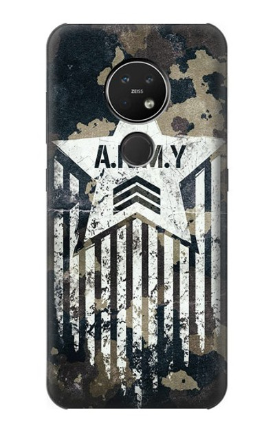 S3666 Army Camo Camouflage Case Cover Custodia per Nokia 7.2