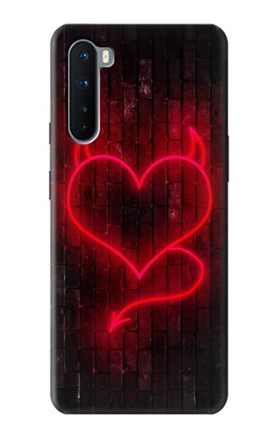 S3682 Devil Heart Case Cover Custodia per OnePlus Nord