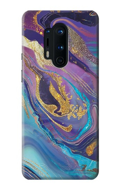 S3676 Colorful Abstract Marble Stone Case Cover Custodia per OnePlus 8 Pro