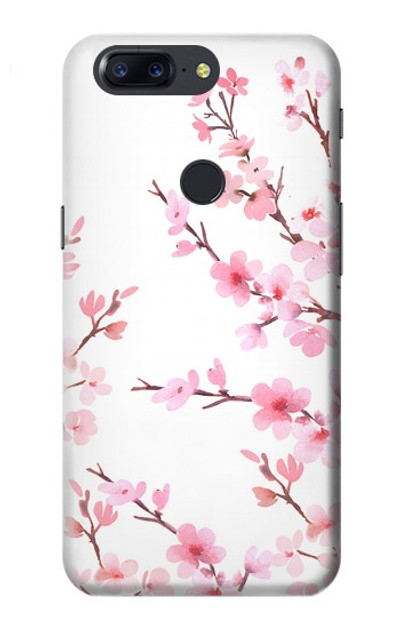 S3707 Pink Cherry Blossom Spring Flower Case Cover Custodia per OnePlus 5T