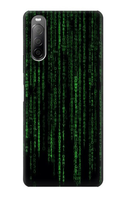 S3668 Binary Code Case Cover Custodia per Sony Xperia 10 II