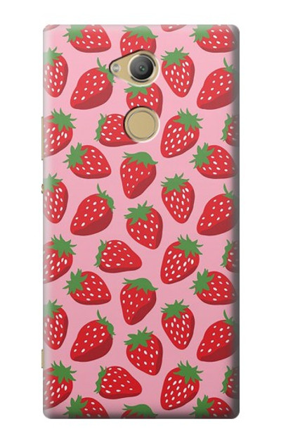 S3719 Strawberry Pattern Case Cover Custodia per Sony Xperia XA2 Ultra