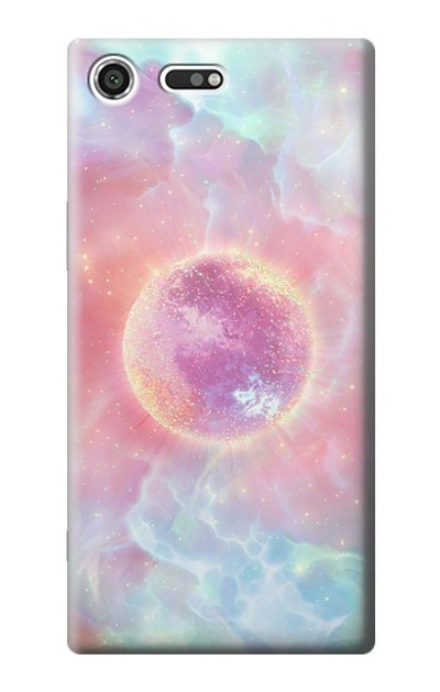 S3709 Pink Galaxy Case Cover Custodia per Sony Xperia XZ Premium