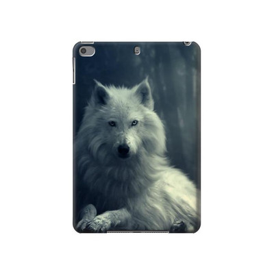 S1516 White Wolf Case Cover Custodia per iPad mini 4, iPad mini 5, iPad mini 5 (2019)