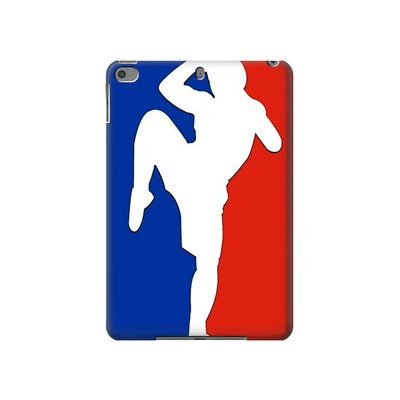 S2278 Muay Thai Kickboxing MMA Martial Art White Case Cover Custodia per iPad mini 4, iPad mini 5, iPad mini 5 (2019)