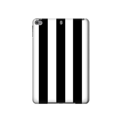 S2297 Black and White Vertical Stripes Case Cover Custodia per iPad mini 4, iPad mini 5, iPad mini 5 (2019)