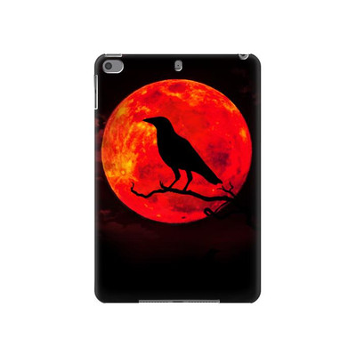 S3328 Crow Red Moon Case Cover Custodia per iPad mini 4, iPad mini 5, iPad mini 5 (2019)