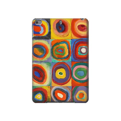 S3409 Squares Concentric Circles Case Cover Custodia per iPad mini 4, iPad mini 5, iPad mini 5 (2019)