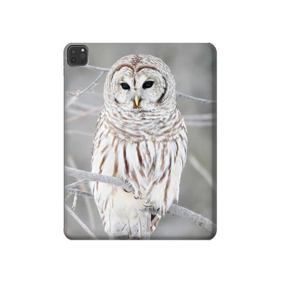 S1566 Snowy Owl White Owl Case Cover Custodia per iPad Pro 11 (2021,2020,2018, 3rd, 2nd, 1st)