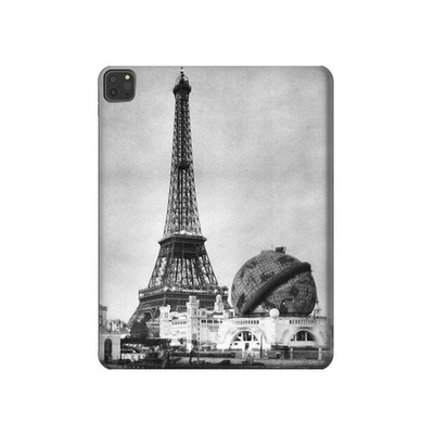 S2350 Old Paris Eiffel Tower Case Cover Custodia per iPad Pro 11 (2021,2020,2018, 3rd, 2nd, 1st)