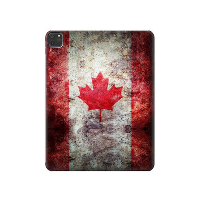 S2490 Canada Maple Leaf Flag Texture Case Cover Custodia per iPad Pro 11 (2021,2020,2018, 3rd, 2nd, 1st)