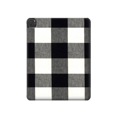S2842 Black and White Buffalo Check Pattern Case Cover Custodia per iPad Pro 11 (2021,2020,2018, 3rd, 2nd, 1st)