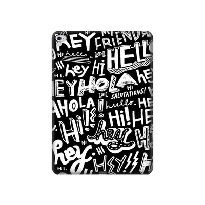 S2744 Hey Hi Hello Art Pattern Case Cover Custodia per iPad Pro 12.9 (2015,2017)