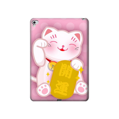 S3025 Pink Maneki Neko Lucky Cat Case Cover Custodia per iPad Pro 12.9 (2015,2017)