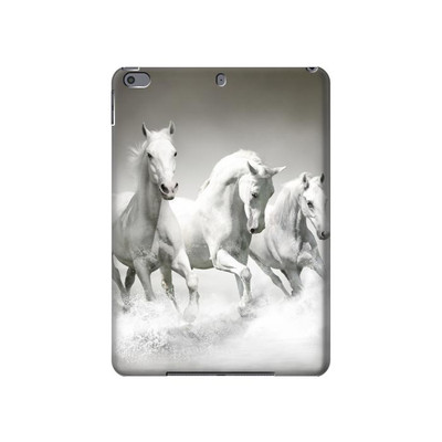 S0933 White Horses Case Cover Custodia per iPad Pro 10.5, iPad Air (2019, 3rd)