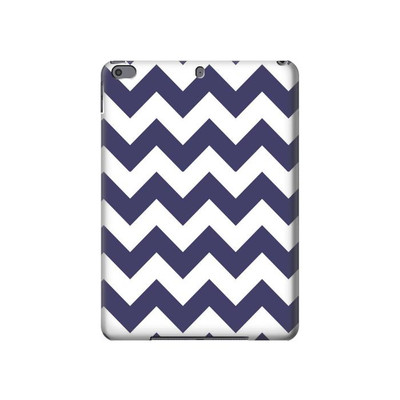 S2345 Navy Blue Shavron Zig Zag Pattern Case Cover Custodia per iPad Pro 10.5, iPad Air (2019, 3rd)