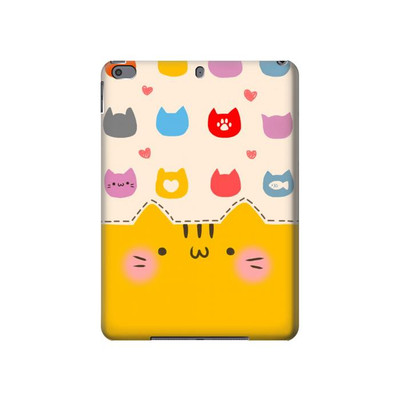 S2442 Cute Cat Cartoon Funny Case Cover Custodia per iPad Pro 10.5, iPad Air (2019, 3rd)