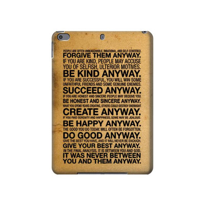 S2513 Mother Teresa Anyway Quotes Case Cover Custodia per iPad Pro 10.5, iPad Air (2019, 3rd)