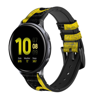 CA0031 Nuclear Cinturino in pelle e silicone Smartwatch per Samsung Galaxy Watch, Gear, Active