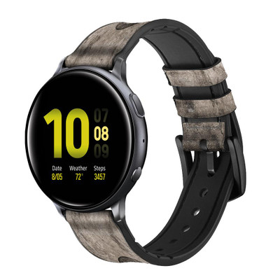 CA0488 Triskele Symbol Stone Texture Cinturino in pelle e silicone Smartwatch per Samsung Galaxy Watch, Gear, Active