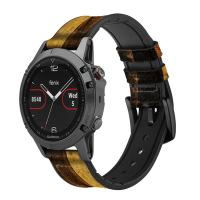 CA0318 Warrior Spartan Helmet Cinturino in pelle e silicone Smartwatch per Garmin Smartwatch