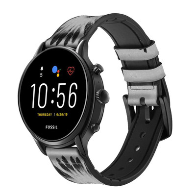 CA0053 Indian Chief Cinturino in pelle e silicone Smartwatch per Fossil Smartwatch