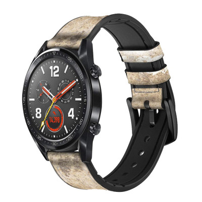 CA0288 T-Rex Jurassic Fossil Cinturino in pelle e silicone Smartwatch per Wristwatch Smartwatch