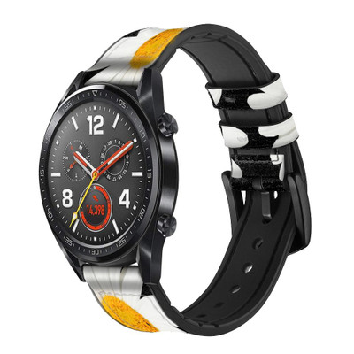 CA0334 Daisy flower Cinturino in pelle e silicone Smartwatch per Wristwatch Smartwatch