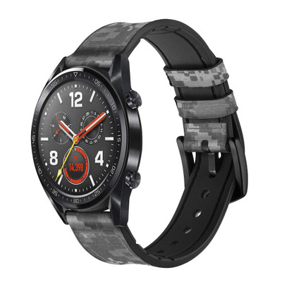 CA0476 Army White Digital Camo Cinturino in pelle e silicone Smartwatch per Wristwatch Smartwatch