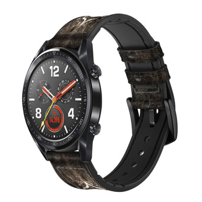 CA0497 Yoga Namaste Om Symbol Cinturino in pelle e silicone Smartwatch per Wristwatch Smartwatch