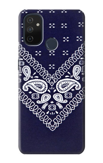 S3357 Navy Blue Bandana Pattern Case Cover Custodia per OnePlus Nord N100