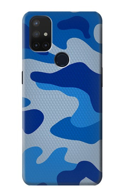 S2958 Army Blue Camo Camouflage Case Cover Custodia per OnePlus Nord N10 5G